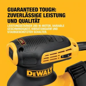 dewalt dwe6423-qs 280w düşük titreşimli zımpara motor tasarımı