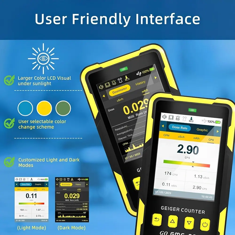 nukleer-radyasyon-dedektoru-gqmc-800-teknobincom-950004 gq gmc-800 kullanıcı dostu arayüz ışık gündüz modu