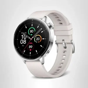 oneplus watch 3 43mm silver steel önden görünüm akıllı saat ekranı