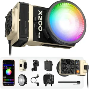 ZHIYUN Molus X200 RGB Combo 200W video ışığı ve aksesuar seti – Teknobin Global
