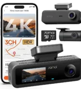 70mai T800E 4K 3 Kanallı Araç Kamerası Seti - Ön Arka ve İç Kamera 64GB SD Kart Dahil