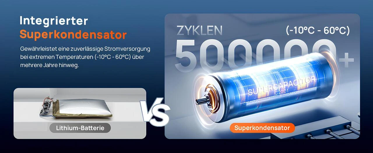 70mai T800E entegre süperkapasitör, lityum bataryaya karşı dayanım karşılaştırması