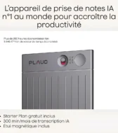 Plaud Note dijital ses kaydedici metal gövde detayları ve manyetik arka yüzey tasarımı