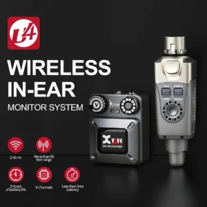 Xvive U4R4 Kablosuz Kulak İçi Monitör Sistemi 2.4GHz 6 Kanal ve 5 Saat Pil Ömrü Teknik Özellikleri