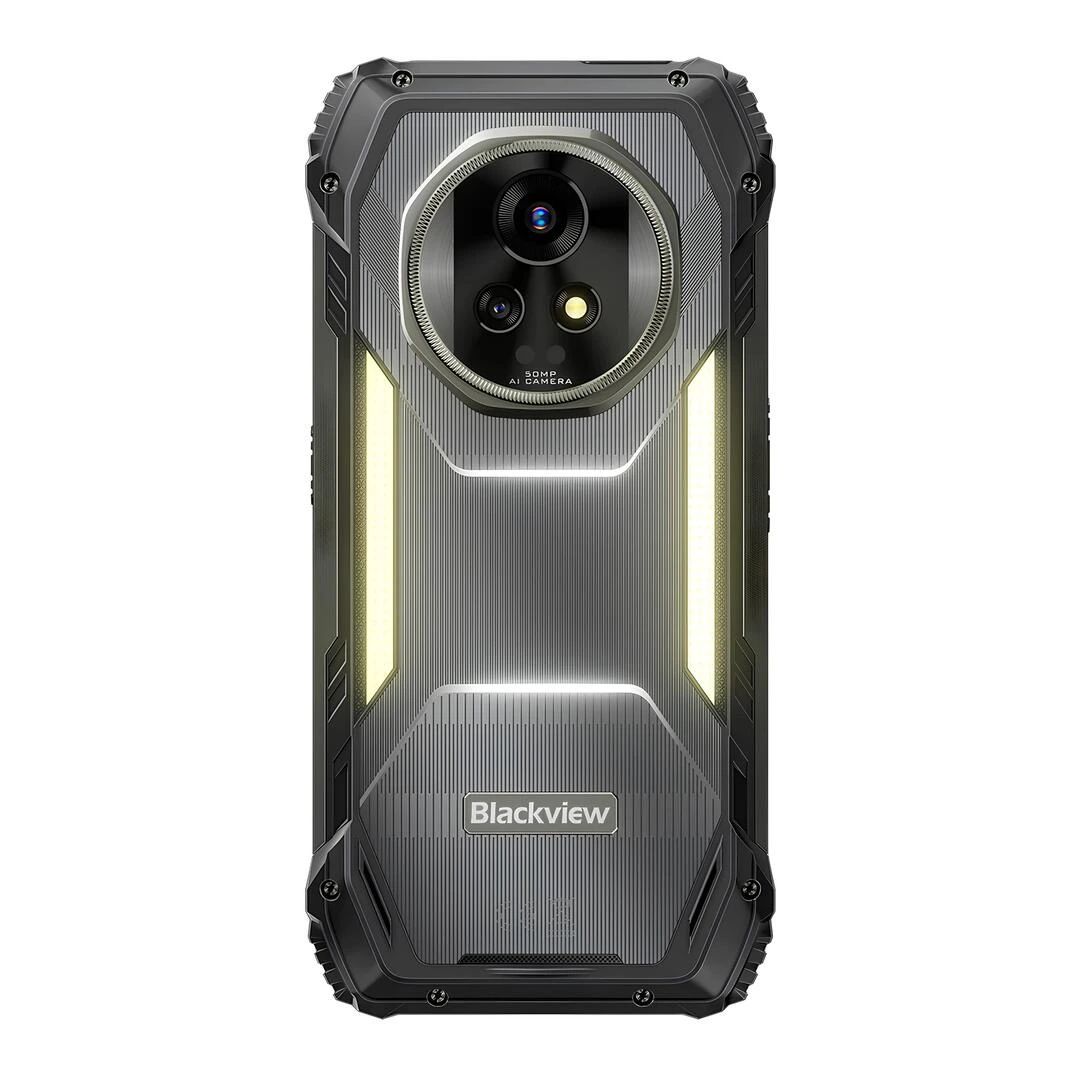 blackview-xplore-2-gemini-ai-5g-projeksiyonlu-dayanikli-telefon-ip69k-teknobin-003 Blackview XPLORE 2 Pro arka panel tasarımı, dairesel 50MP AI kamera sistemi ve çift LED aydınlatma modülü