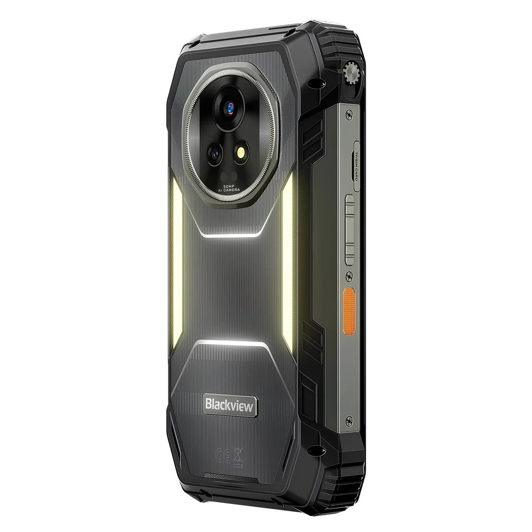 blackview-xplore-2-gemini-ai-5g-projeksiyonlu-dayanikli-telefon-ip69k-teknobin-006 Blackview XPLORE 2 Pro arka açılı perspektif, 50MP ana kamera ve dayanıklı köşe korumaları