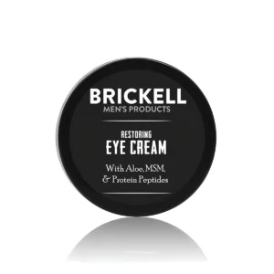 Brickell Restoring Eye Cream erkek göz altı kremi kavanoz üst görünüm