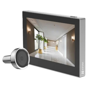 Ezviz kablosuz kapı görüntüleyici iç ekran ve dış kamera modülü ürün görseli