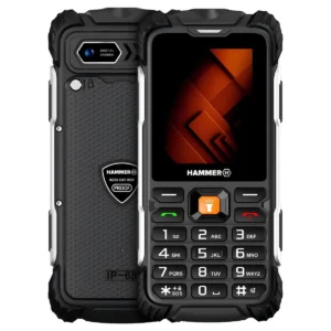 Hammer H Forge LTE IP68 dayanıklı tuşlu cep telefonu ön ve arka görünüm, büyük fiziksel tuş takımı