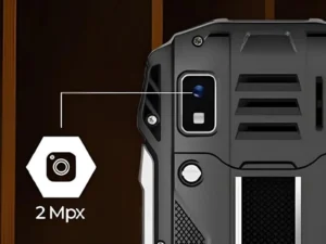 Hammer H Power Plus LTE rugged telefonun arka yüzünde 2 MP kamera modülü yakın plan görünümü