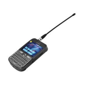 LILYGO T-Deck Plus ESP32-S3 LoRa SX1262 modüllü, harici antenli, klavyeli ve 2.8 inç IPS ekranlı geliştirme kartı ön açı görünüm