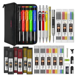 nicpro marangoz kalem seti 31 parça kalemler uçlar ve aksesuarlar taşıma çantası ile