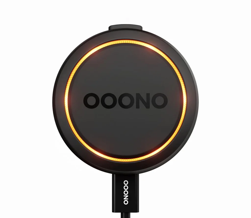 ooono no2 turuncu led halkalı ön görünüm araç uyarı cihazı görseli