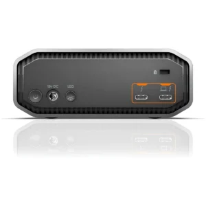 SanDisk G-Drive Project 26TB arka panel Thunderbolt 3 ve güç girişleri detay görünüm