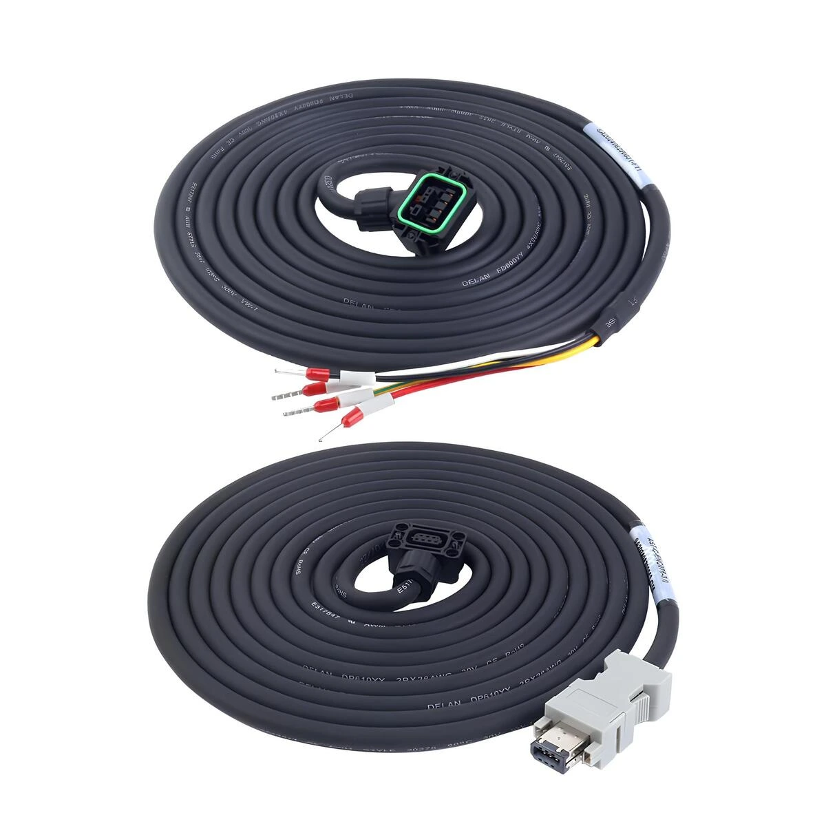 stepperonline-a6-750w-ethercat-servo-motor-teknobincom-5 STEPPERONLINE servo motor için güç ve enkoder kabloları 3 metre set