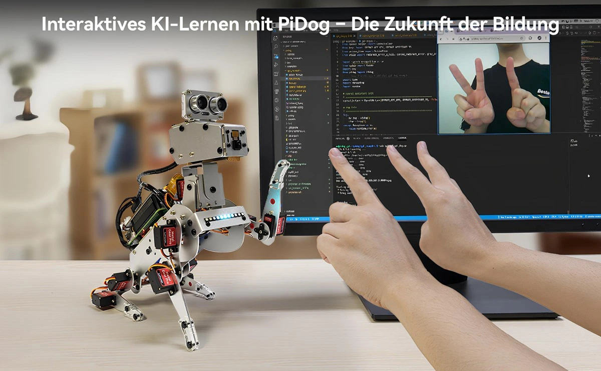 PiDog el hareketi tanıma ve görsel yapay zeka eğitimi örneği