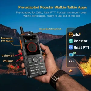 UNIWA F41 Zello uyumlu PTT tuşlu 4G POC telsiz telefon ergonomik yan kontrol düğmeleri