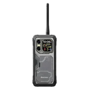 Blackview Xplore 1 5G arka panel detay, ikincil ekranlı çift kamera modülü ve sağlam endüstriyel gövde