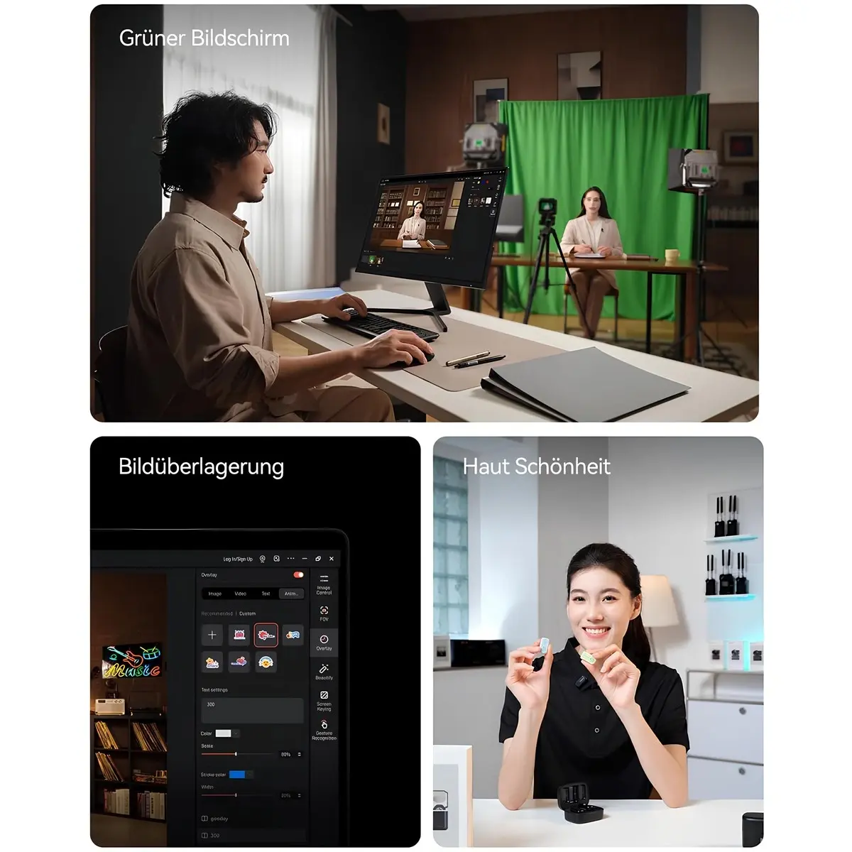 hollyland-venusliv-air-4k-canli-yayin-kamerasi-uvc-hdmi-teknobincom-7 Hollyland VenusLiv Air yeşil ekran ve görüntü bindirme özellikleri ile stüdyo yayın kurulumu