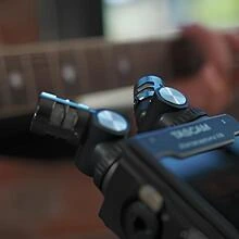 Tascam Portacapture X8 çıkarılabilir stereo mikrofon modülü yakın plan görünüm