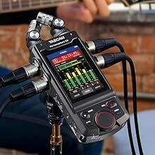 Tascam Portacapture X8 dört XLR girişli multitrack saha ses kayıt cihazı bağlantı kurulumu