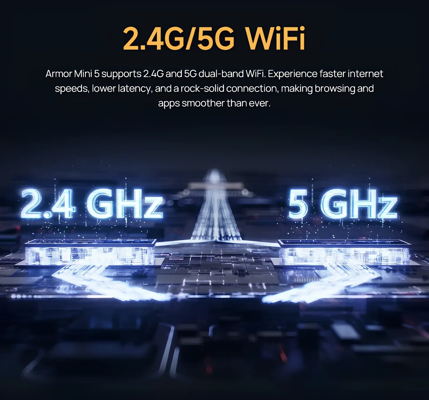 Ulefone Armor Mini 5 Çift Bant 2.4GHz ve 5GHz WiFi Bağlantı Desteği