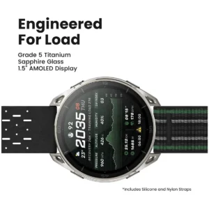 Amazfit Cheetah 2 Ultra titanyum kasa safir cam Amoled ekran
